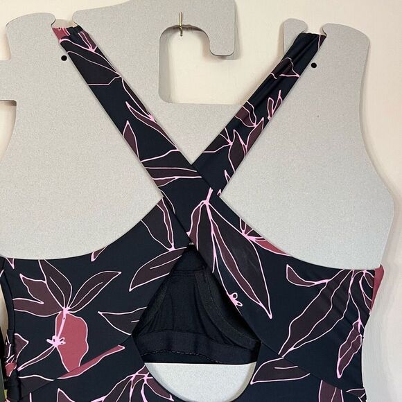 NWT Eddie Bauer One Piece Swimsuit Women’s Small Ruched Shaping Underwire Black - Picture 7 of 10